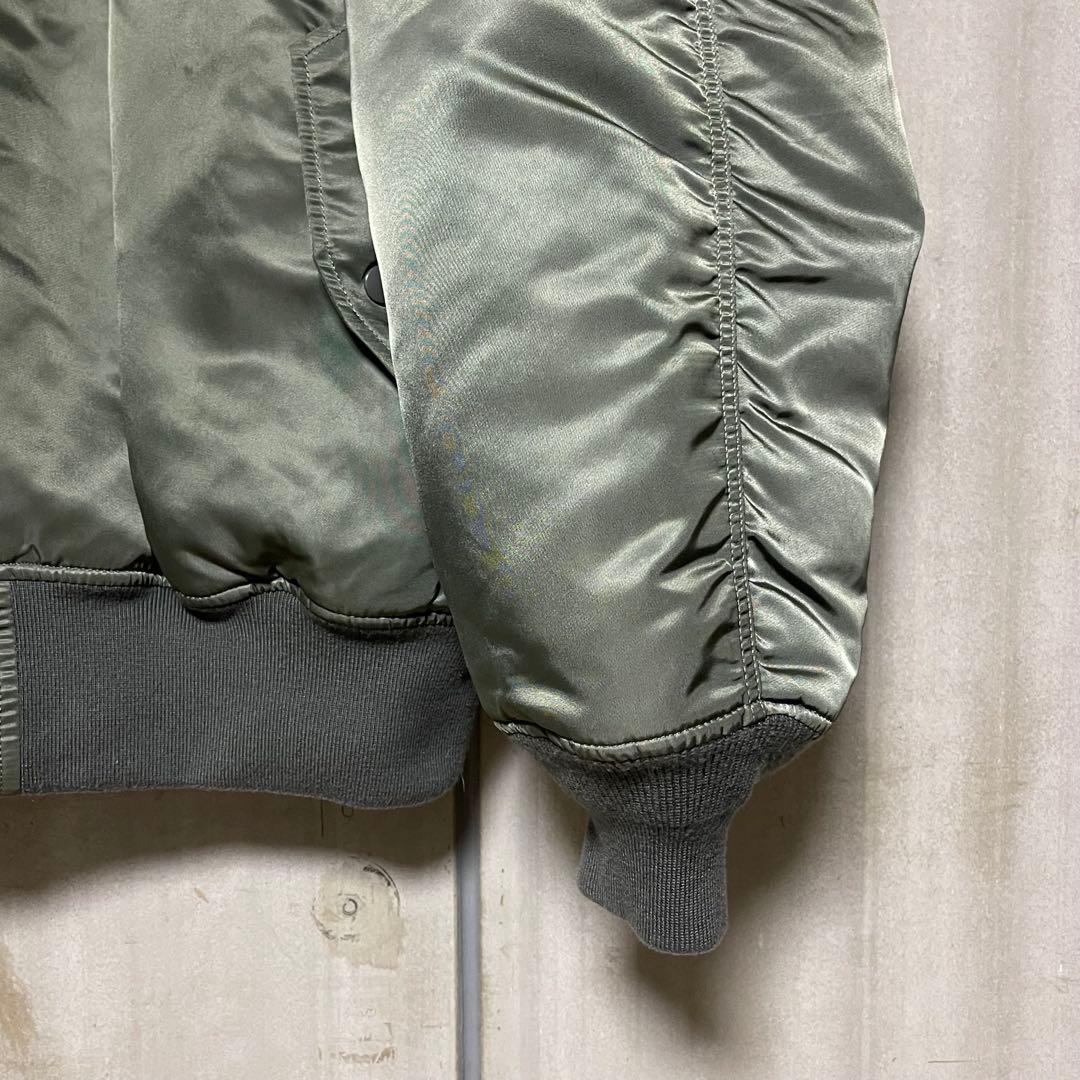 ビッグサイズ 5L★ALPHA MA-1ジャケット グリーン