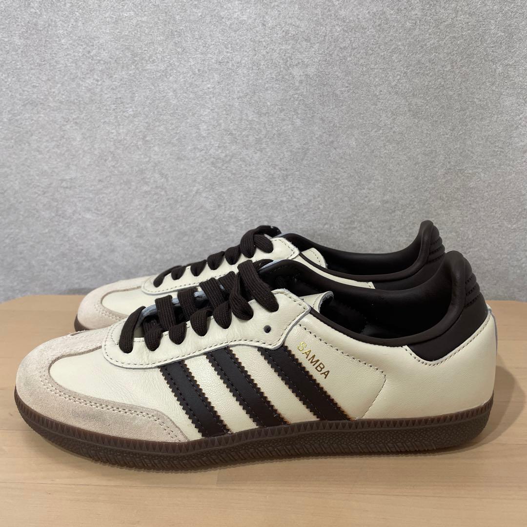 adidas SAMBA ZOZO別注 クリーム ベージュ スニーカー