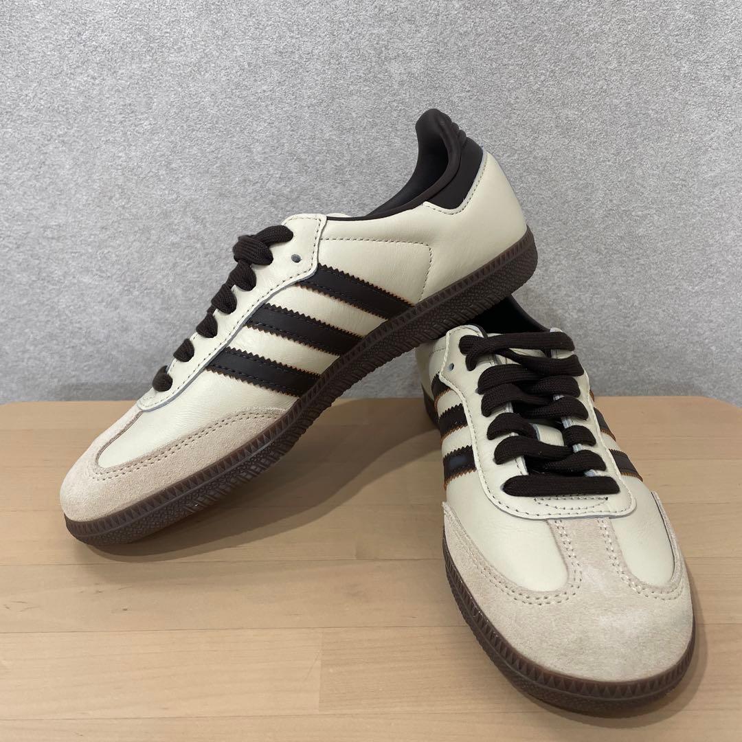 adidas SAMBA ZOZO別注 クリーム ベージュ スニーカー