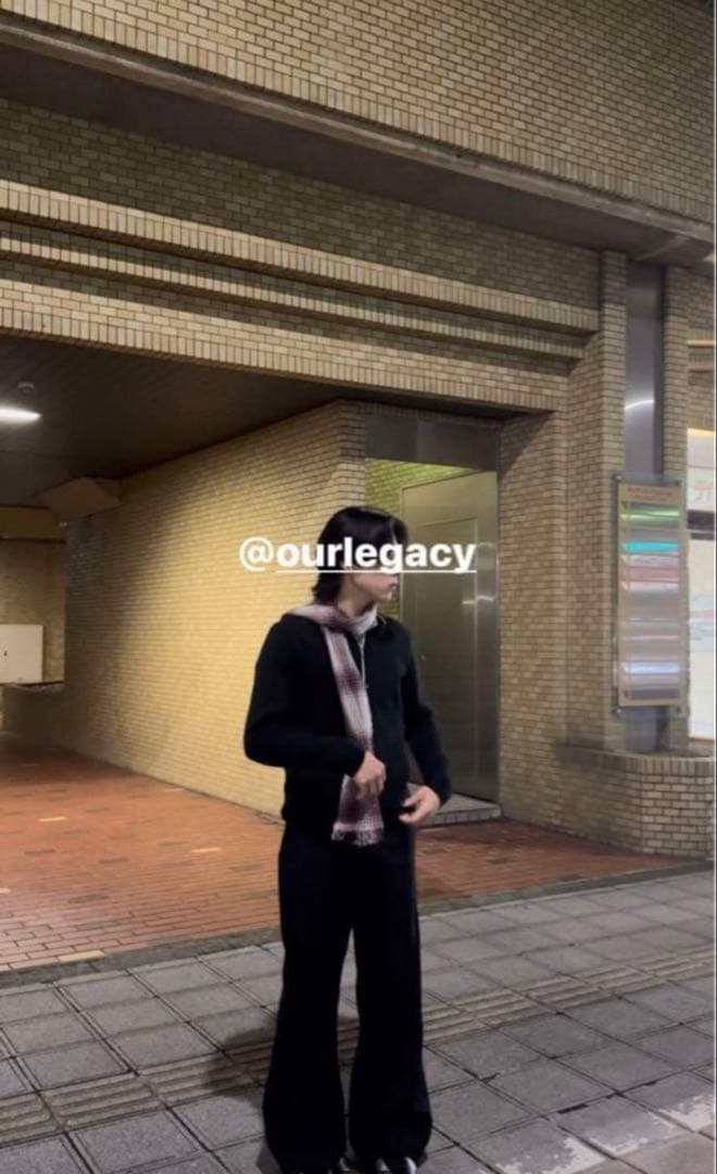 【タグ付き】24AW OUR LEGACY COTTAGE マフラー 着画有