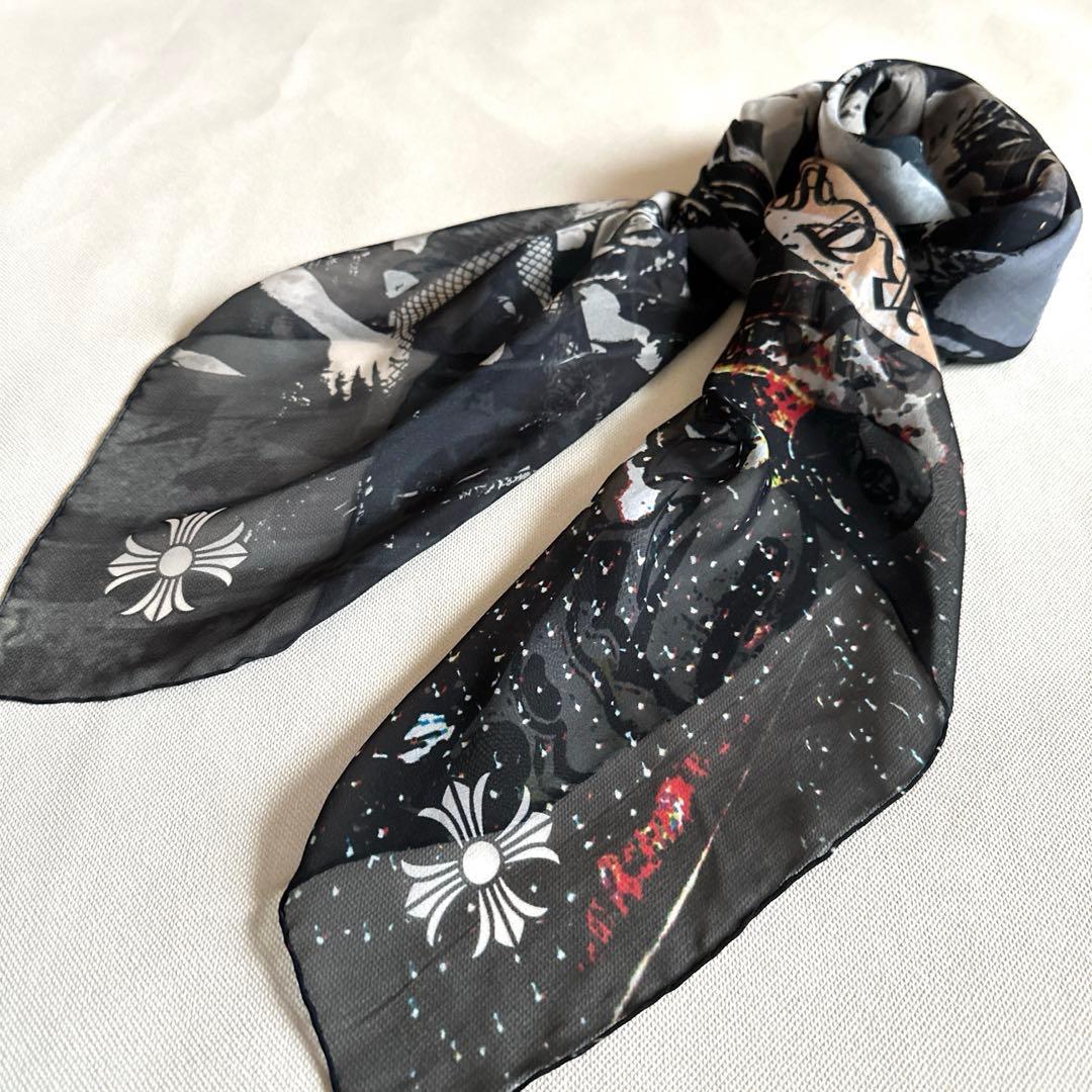 クロムハーツ ローリングストーンズ シルクスカーフ