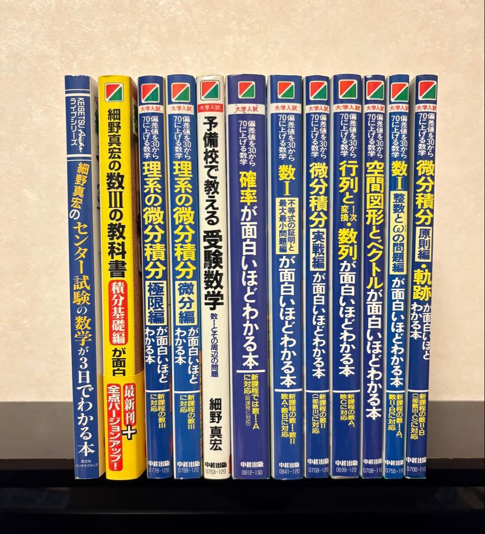 【超極希少・フルセット】細野真宏 数学 中経出版 絶版 【美品】 受験数学
