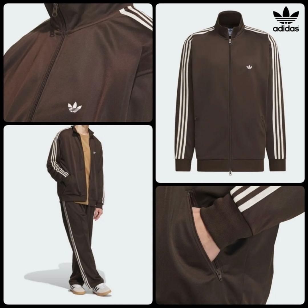 りよう adidas ベッケンバウアー トラックトップ L ダークブラウン