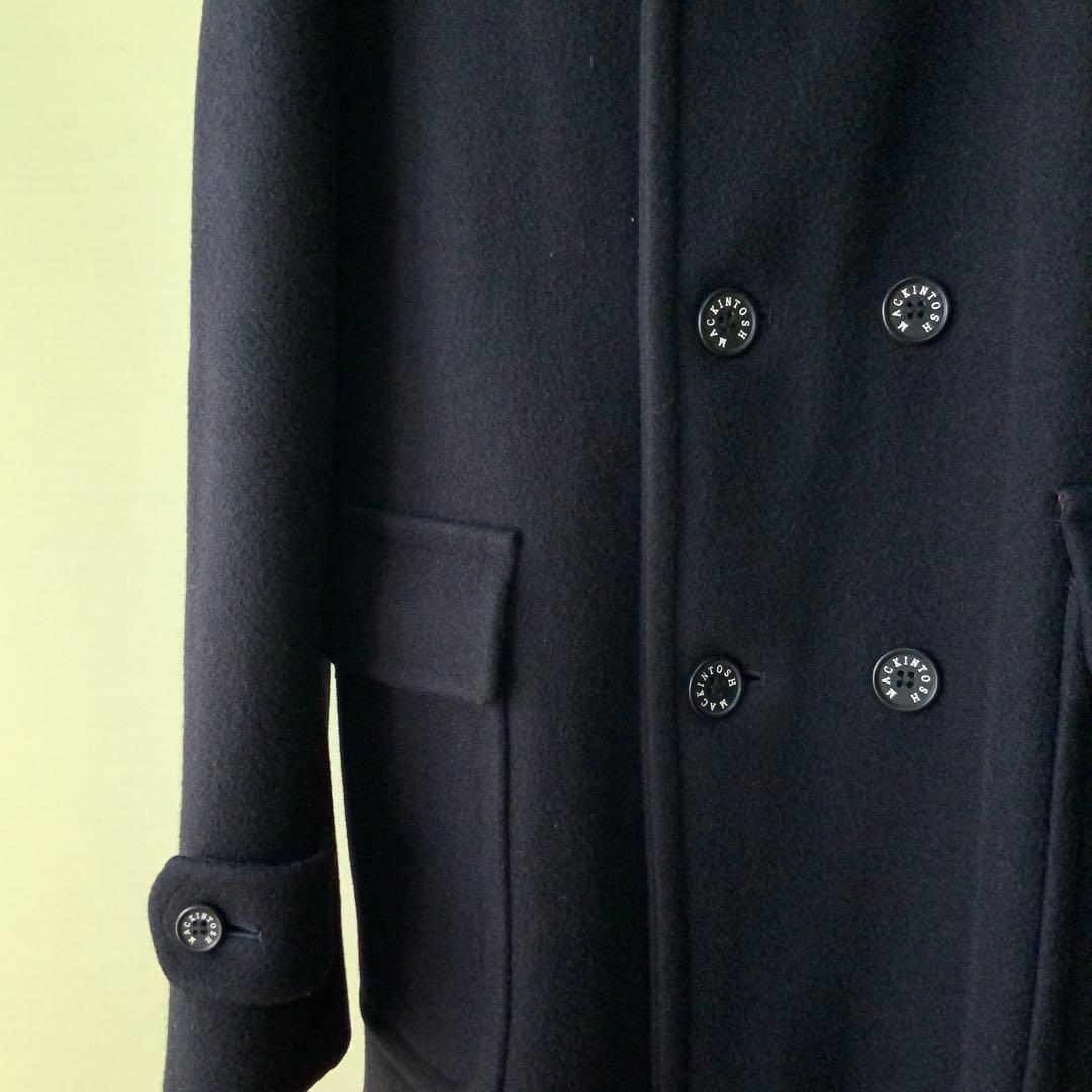 美品 MACKINTOSH マッキントッシュ ピーコート40ウール英国製ネイビー
