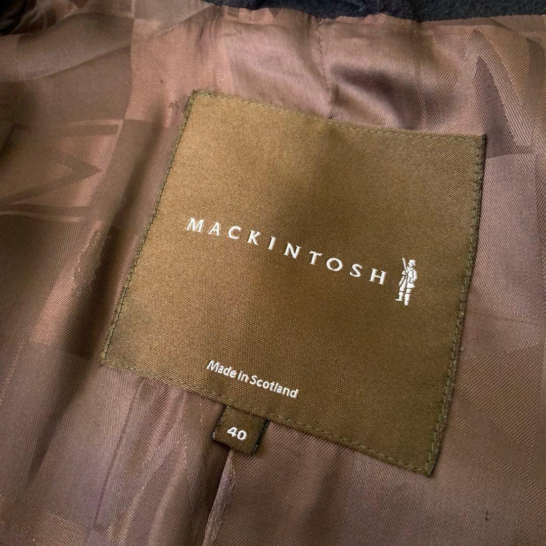 美品 MACKINTOSH マッキントッシュ ピーコート40ウール英国製ネイビー