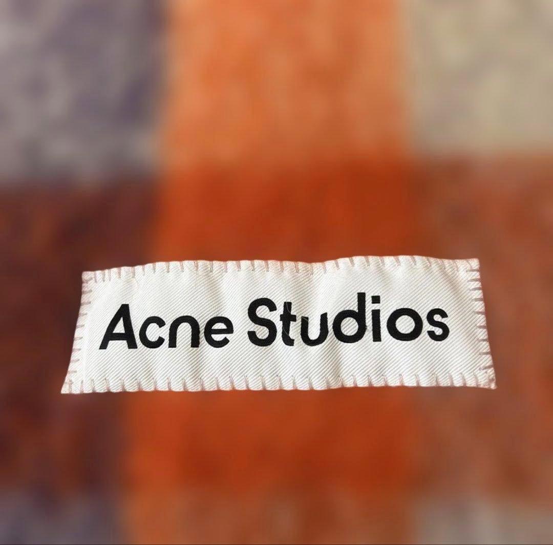 Acne Studios マフラー モヘアチェックスカーフ