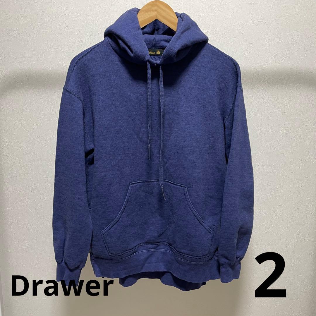 Drawerドゥロワー フード スウェット パーカー サイズ2 コットンカシミア