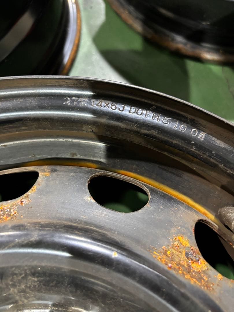 デミオ　純正　14インチ　6j +45 鉄チン