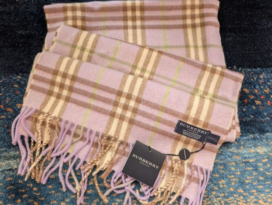 バーバリ　カシミヤ　マフラー