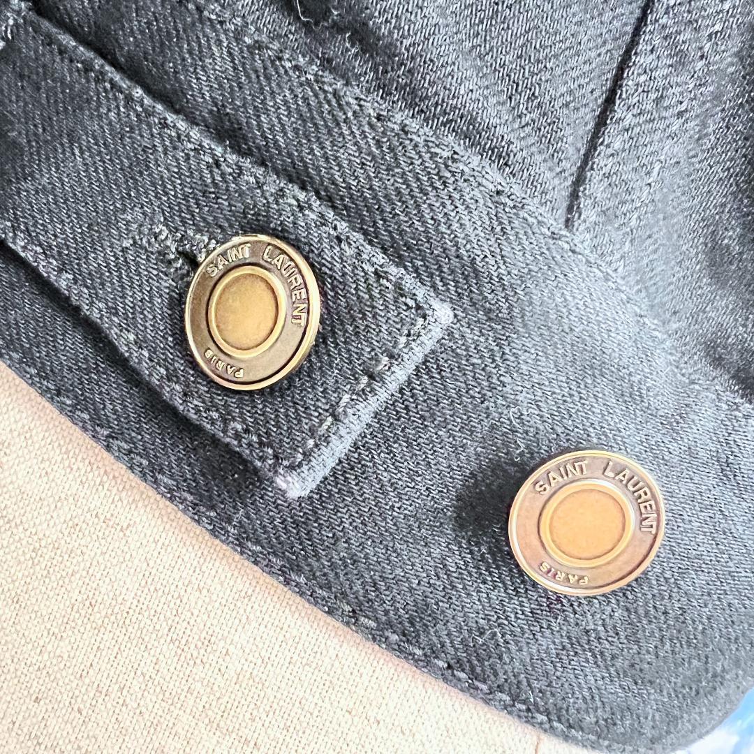 ★SAINT LAURENT PARIS★美品★刺繍★パイソンレザー★ブルゾン