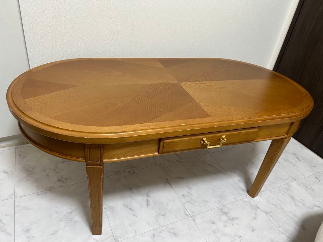 マルニ 地中海シリーズ センターテーブル 楕円　ラウンド