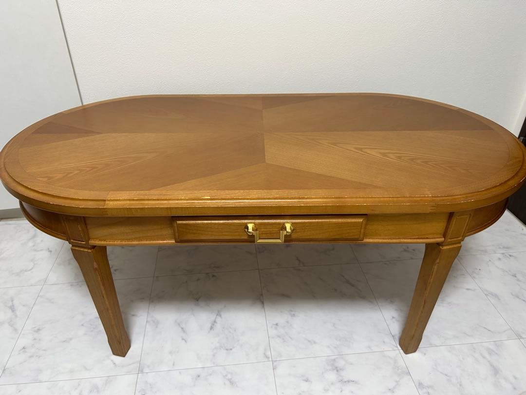 マルニ 地中海シリーズ センターテーブル 楕円　ラウンド