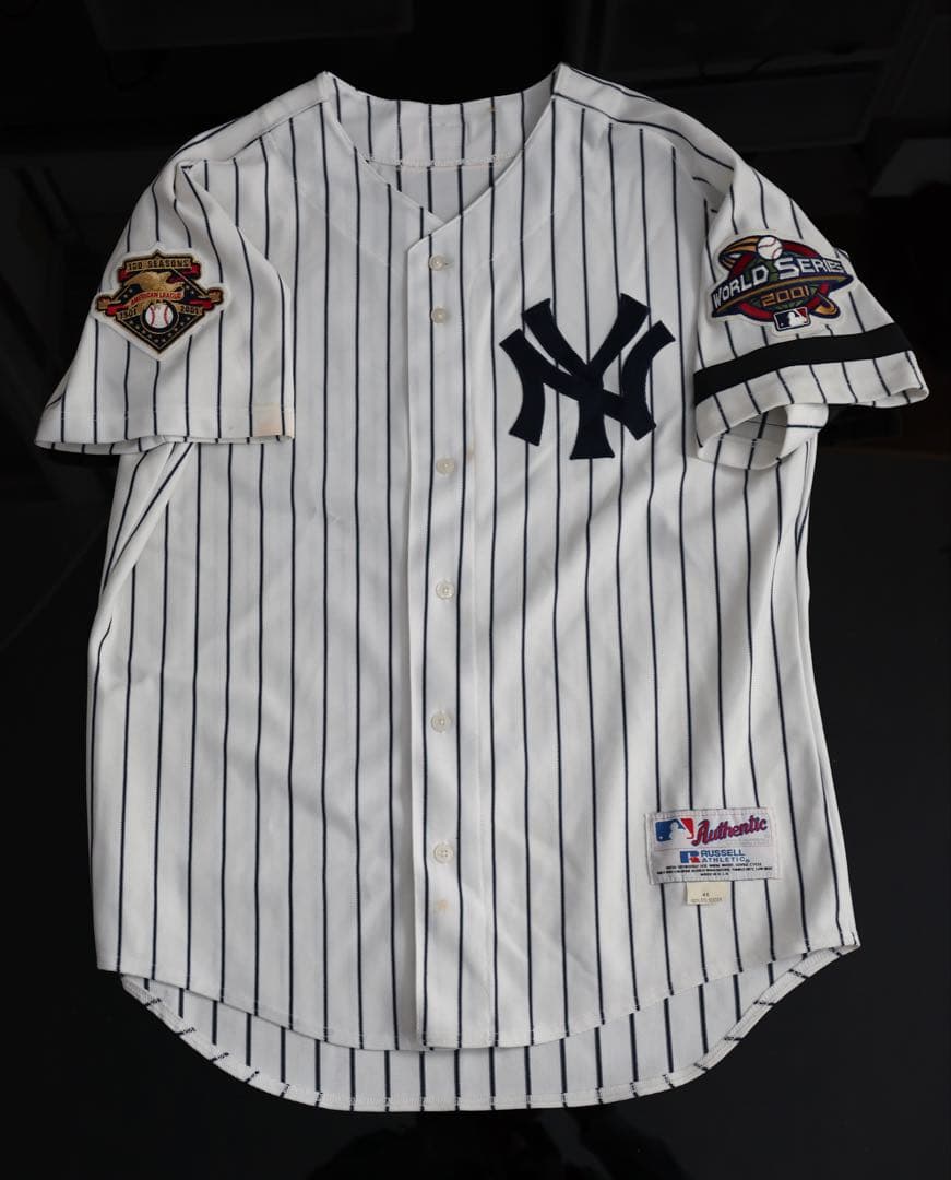 MLB ヤンキース マリアノ・リベラ 2001年 ホームジャージ