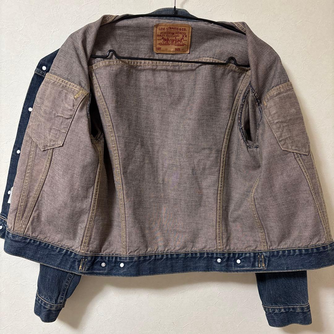 90s リーバイス557xx 3rd 復刻 デニムジャケット サイズ40