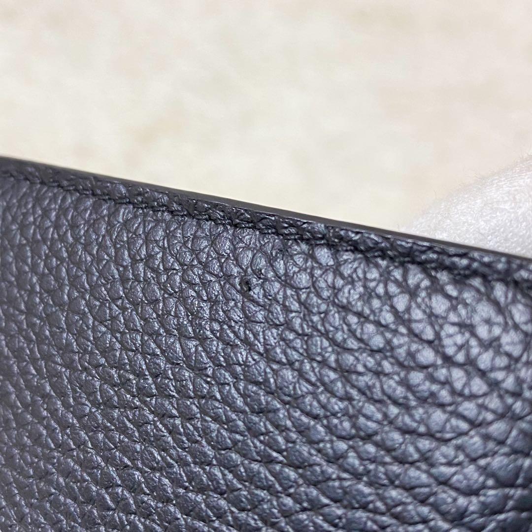 【未使用級】ディオール マネークリップ CDアイコン 二つ折り財布 ブラック 黒