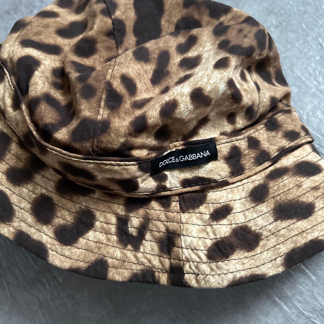 ドルチェ&ガッバーナ 豹柄バケットハット レオパードベージュ