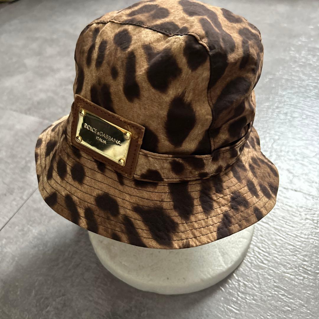 ドルチェ&ガッバーナ 豹柄バケットハット レオパードベージュ