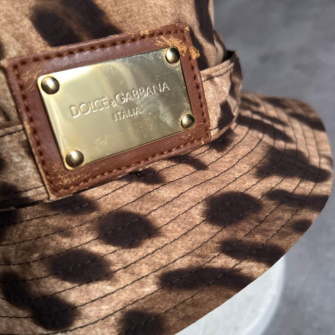 ドルチェ&ガッバーナ 豹柄バケットハット レオパードベージュ