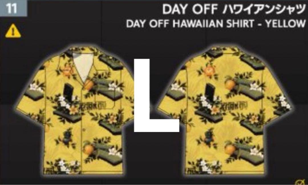 tgs2025 タルコフ DAY OFF ハワイアンシャツ 黄 東京ゲームショウ