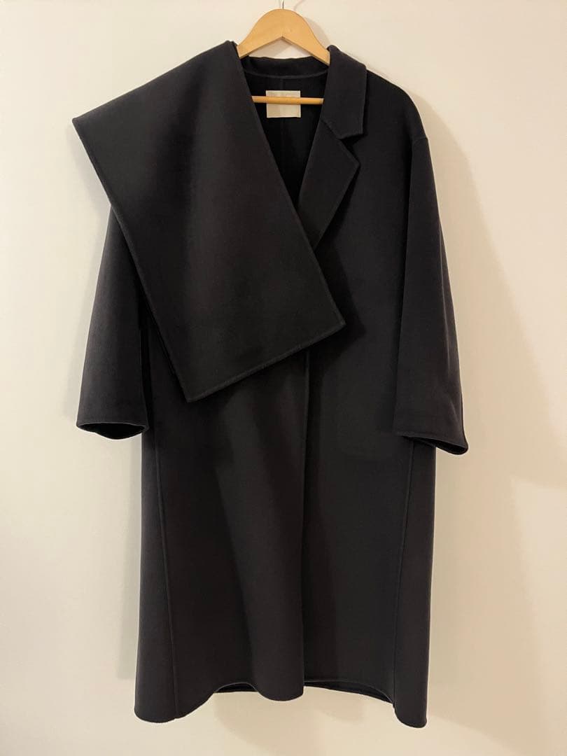 Plage♡ハミルトンコート_ストール付き_グレー