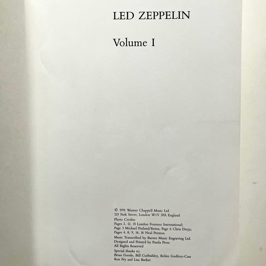LED ZEPPELIN 2-Volume Set 楽譜本