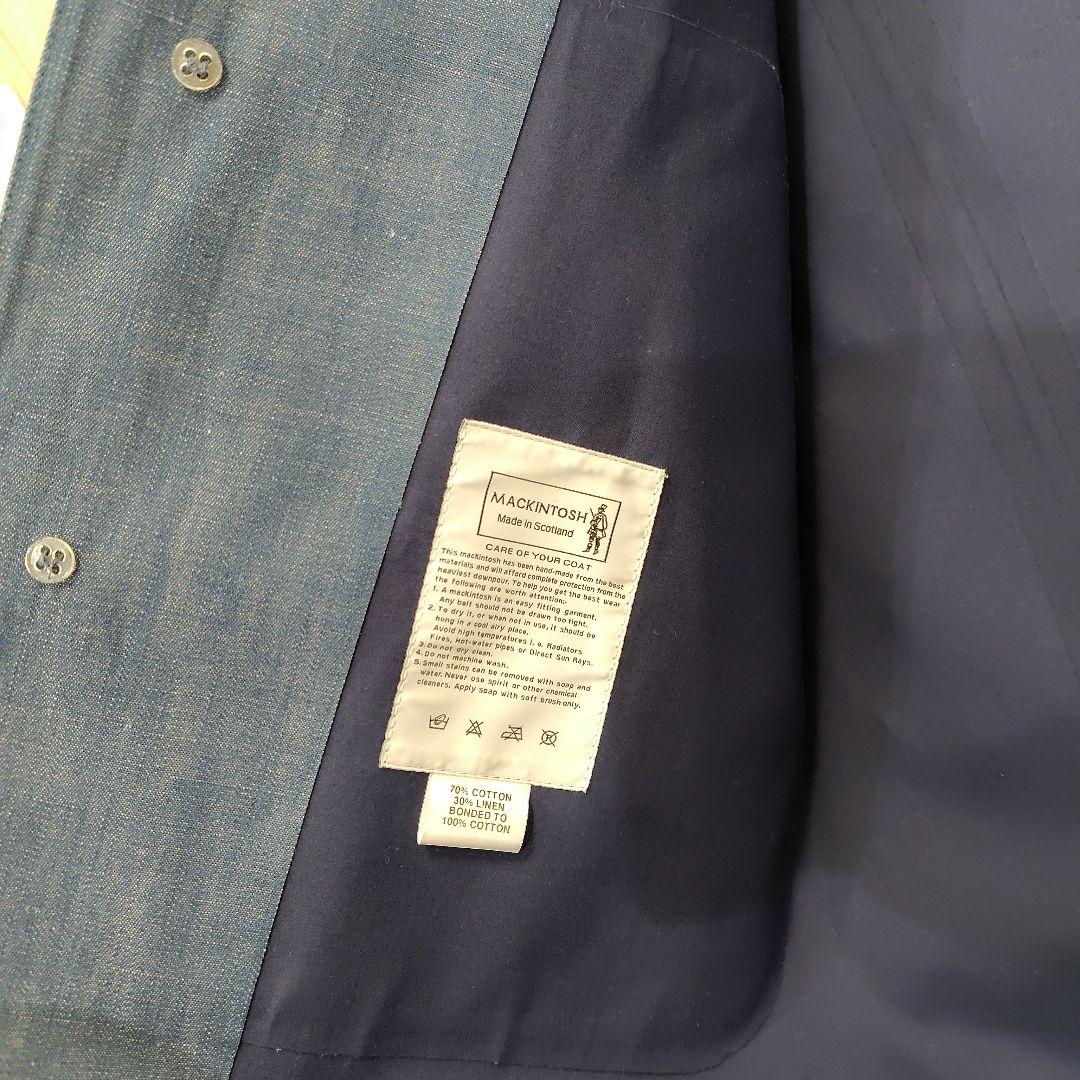 MACKINTOSH ×HYKE デニムゴム引きコート