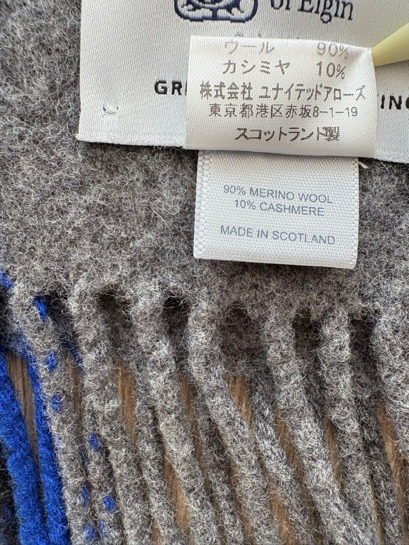 r*n様 Johnstons of Elgin 別注　チェック柄ストール