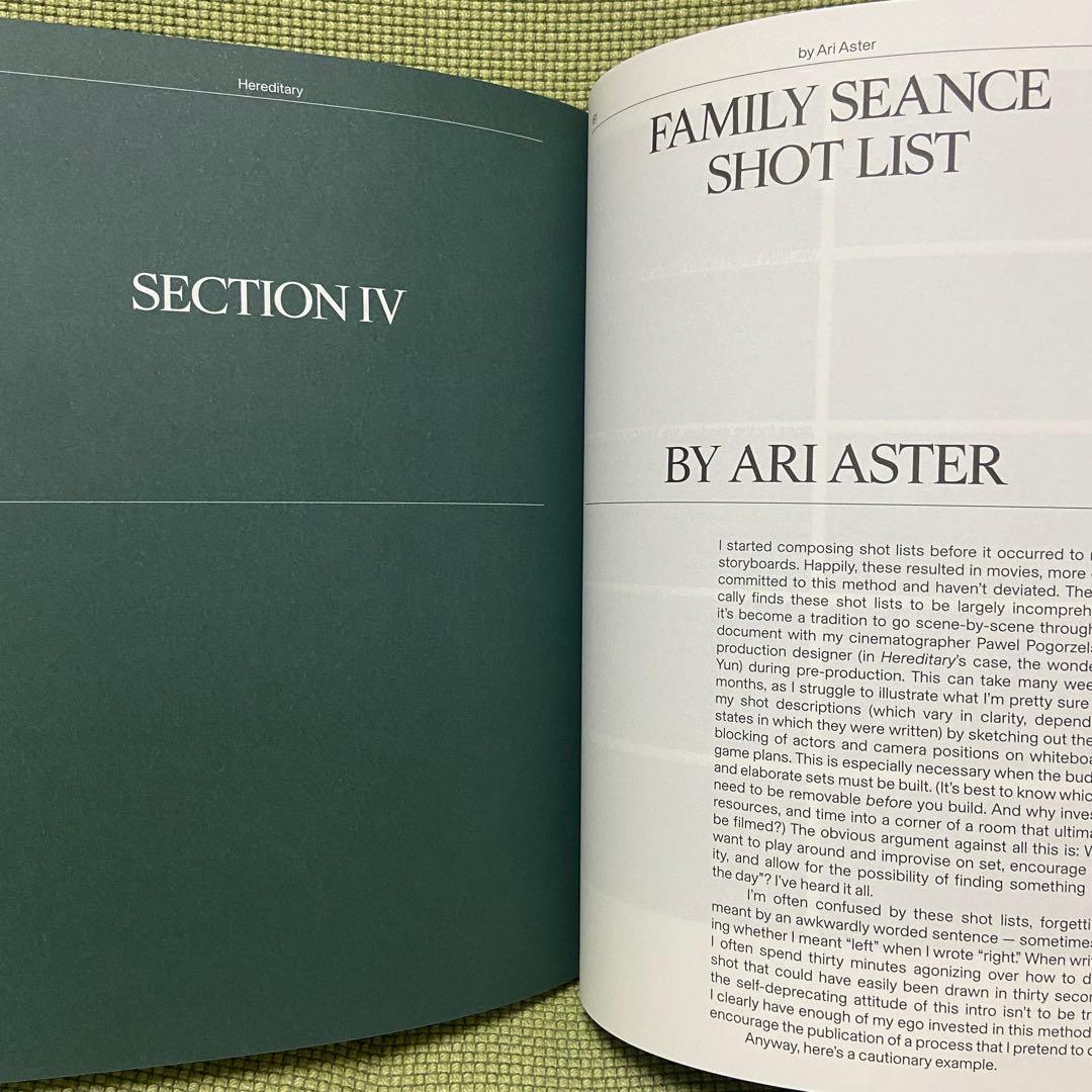 Hereditary Screenplay Book A24 ぱぴこ様用