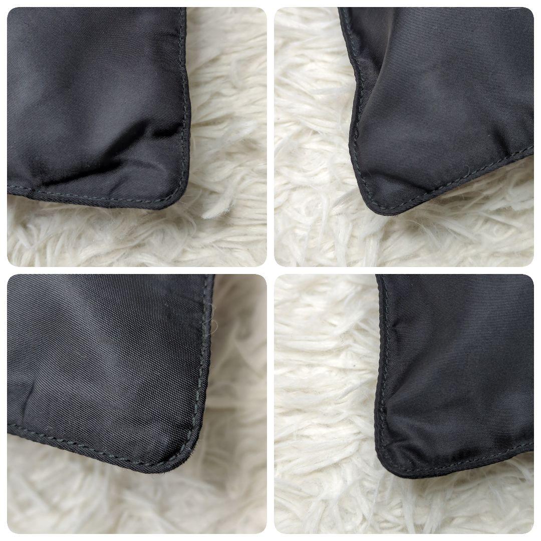 I*O様 美品✨プラダ サコッシュ ナイロン 黒 三角ロゴ シルバー金具 ロゴプ