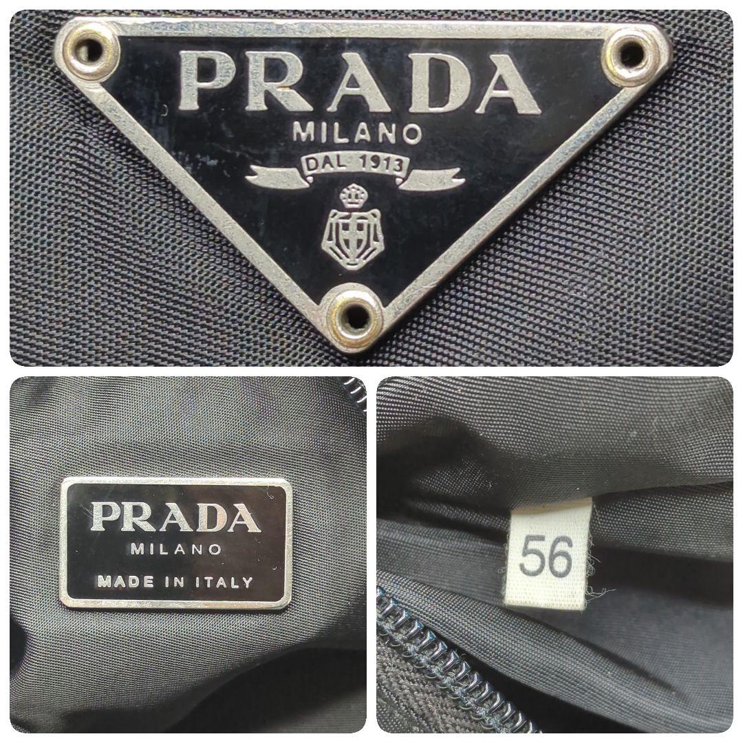 I*O様 美品✨プラダ サコッシュ ナイロン 黒 三角ロゴ シルバー金具 ロゴプ