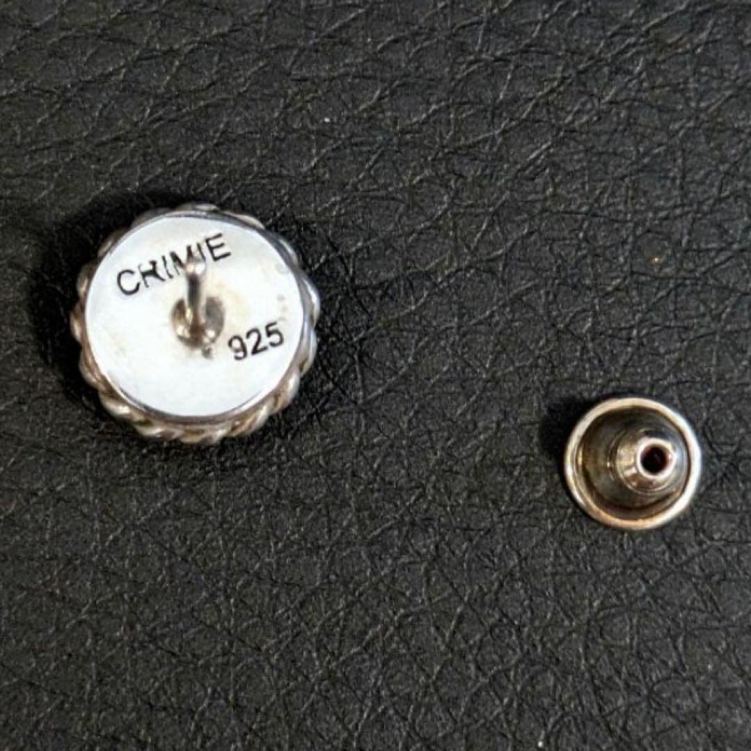 CRIMIE STONE SILVER PIERCE ストーン シルバー ピアス