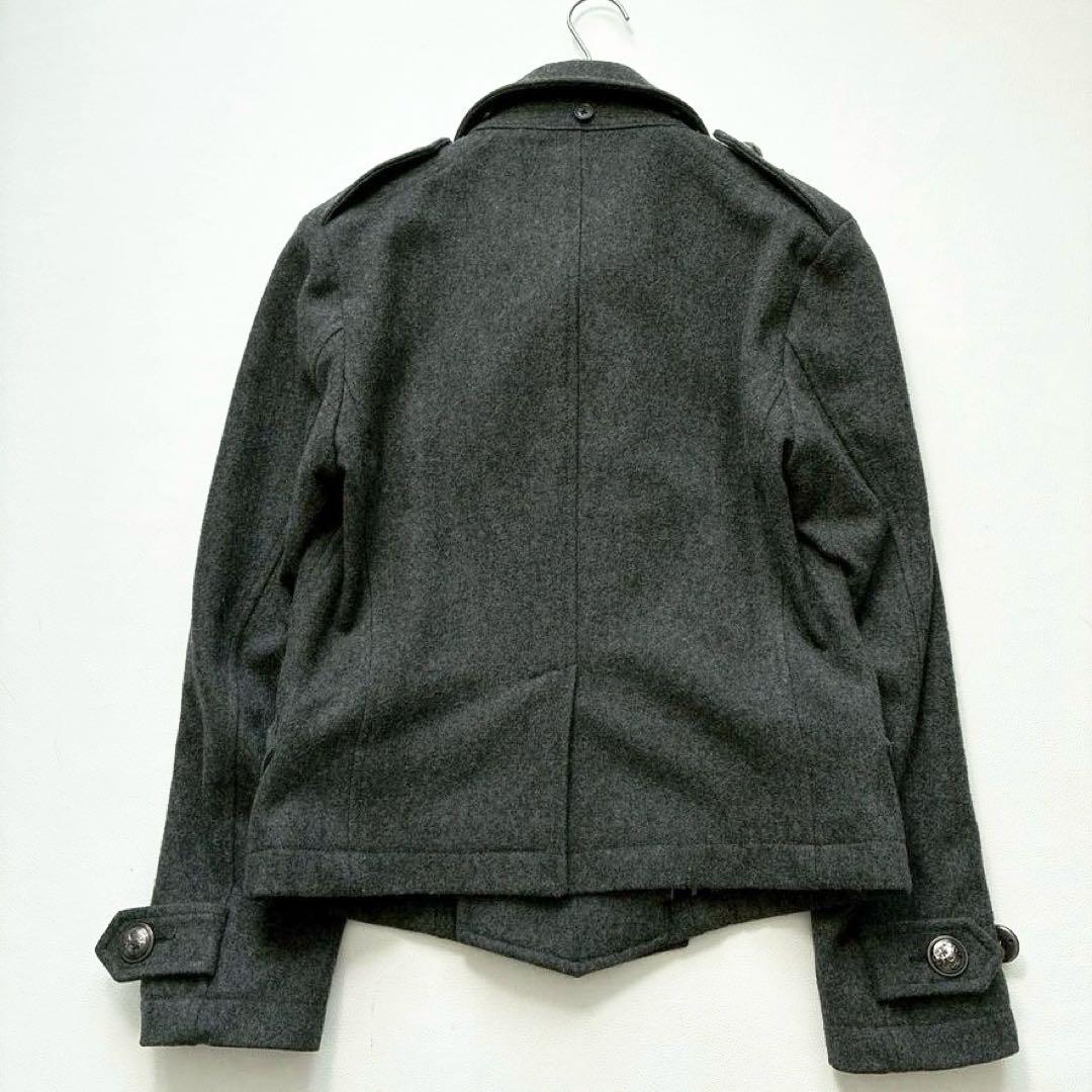 Ｔ*ｒ様 【希少】PPFM ウールピーコート ナポレオンジャケット S グレー
