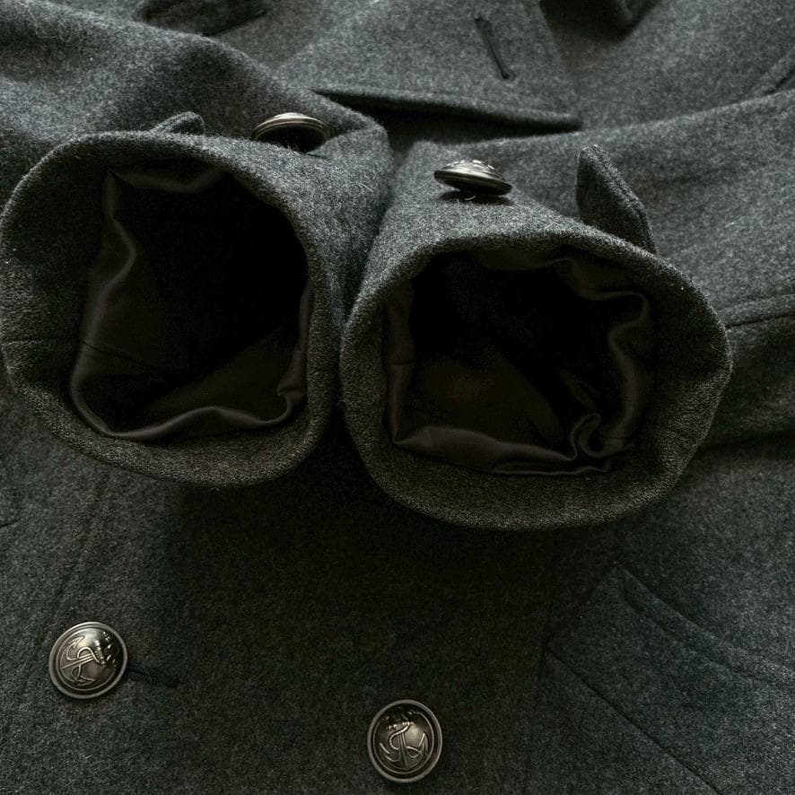 Ｔ*ｒ様 【希少】PPFM ウールピーコート ナポレオンジャケット S グレー