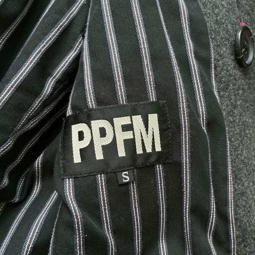 Ｔ*ｒ様 【希少】PPFM ウールピーコート ナポレオンジャケット S グレー