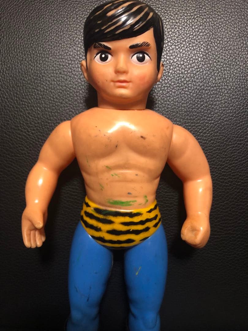 タイガーマスク ソフビ 面取れ　当時物　中嶋製作所　スタンダードサイズ