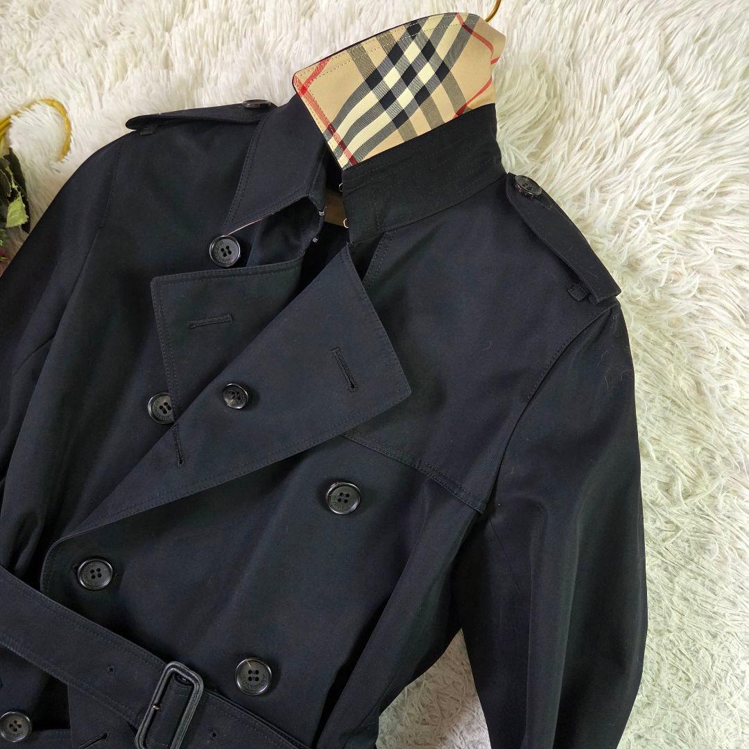 極美品 バーバリー トレンチコート ノバチェック ライナー ブラック 38 M