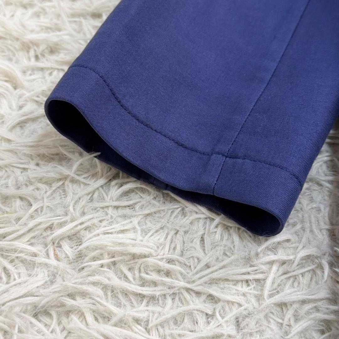 17245✨マッキントッシュロンドン 38 M ステンカラーコート チェック 青