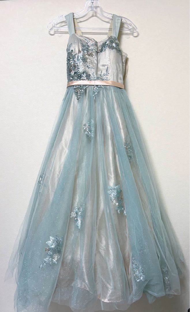 [ANNABELLE]ゴージャスビーズ刺繡オリーブラメチュールドレス