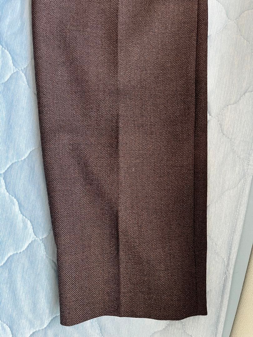 interim ブラウンウールスラックス