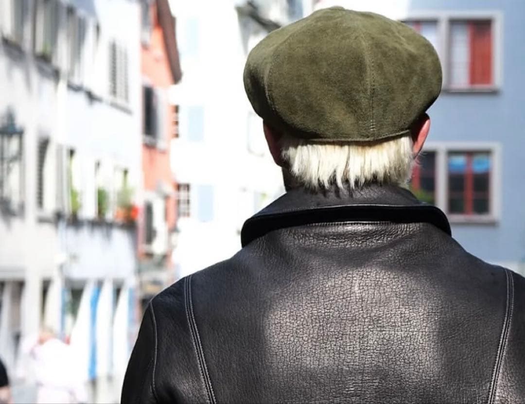 美品　リアルマッコイズ　ジョーマッコイ　レザーキャスケット　スエード