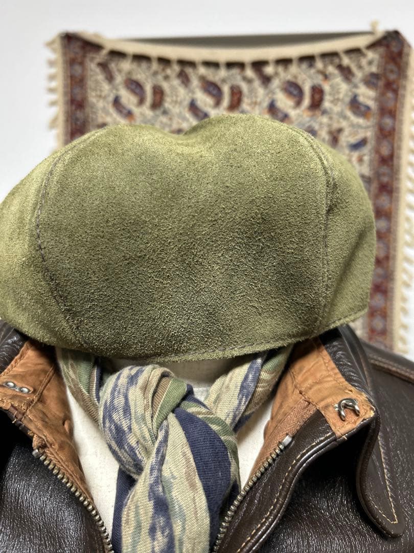 美品　リアルマッコイズ　ジョーマッコイ　レザーキャスケット　スエード