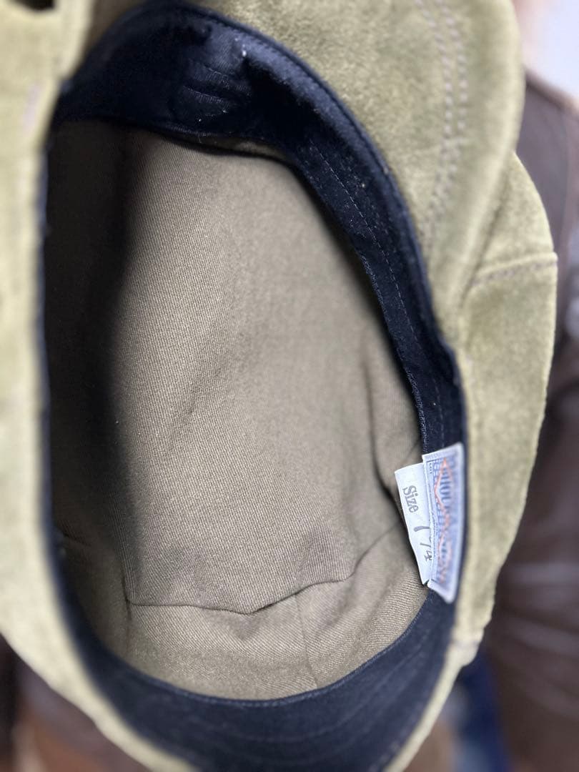 美品　リアルマッコイズ　ジョーマッコイ　レザーキャスケット　スエード