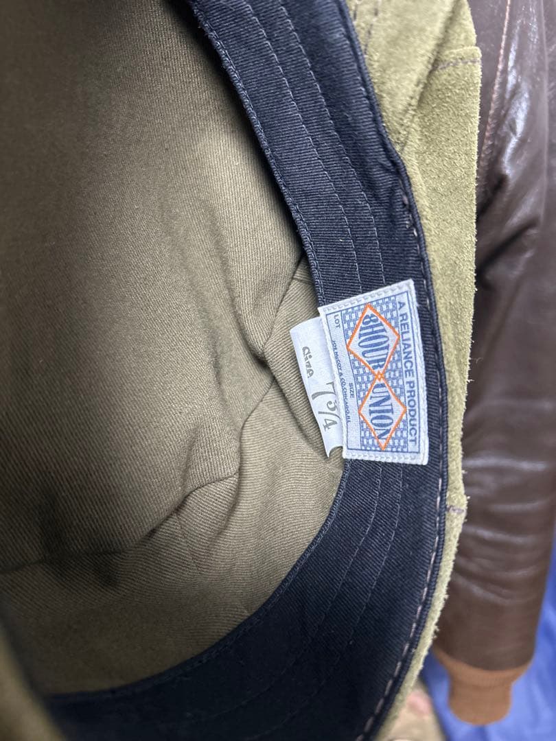 美品　リアルマッコイズ　ジョーマッコイ　レザーキャスケット　スエード