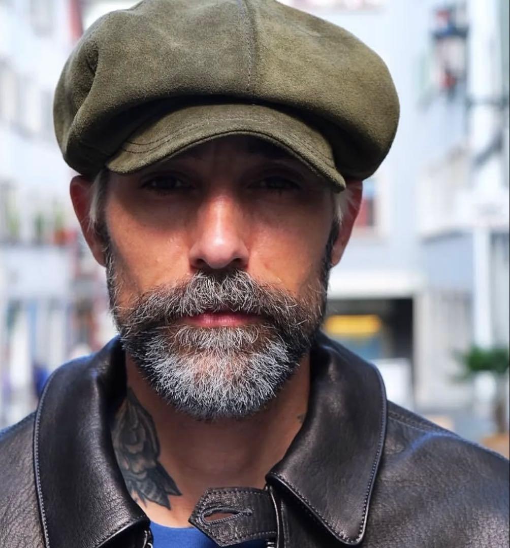 美品　リアルマッコイズ　ジョーマッコイ　レザーキャスケット　スエード