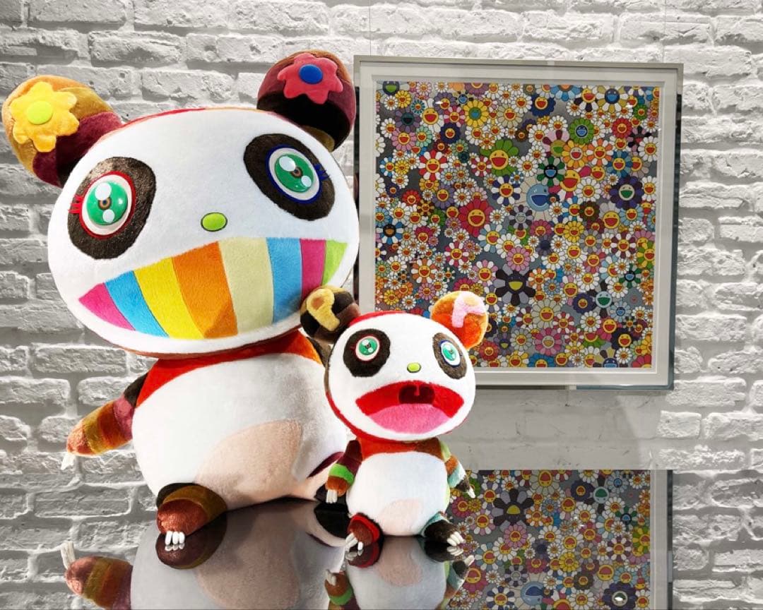 【美品】Kaikai Kiki 親パンダぬいぐるみ 特大サイズ 村上隆