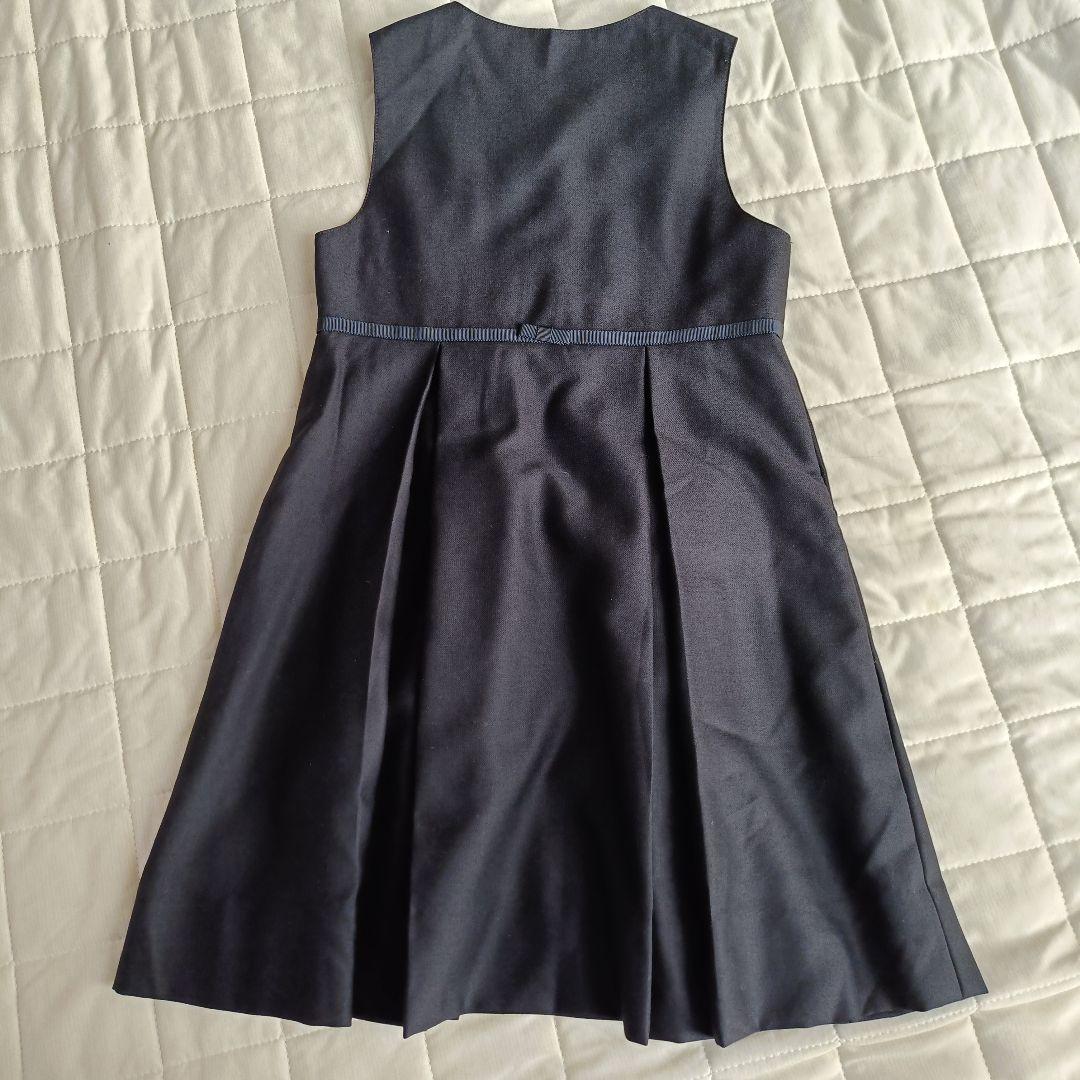 familiar フォーマルワンピースとジャケットセット 120　濃紺　お受験