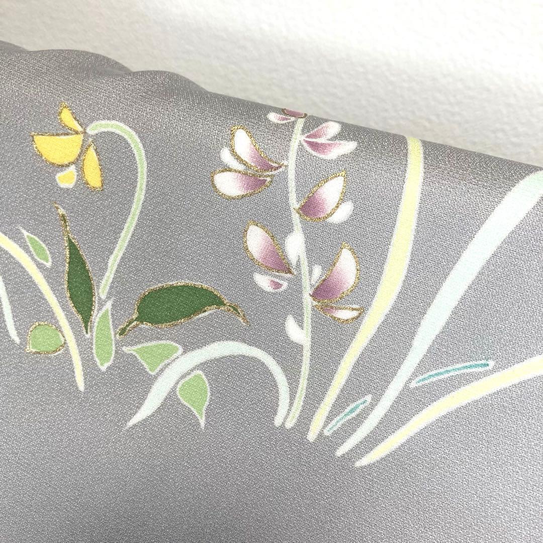 FF-210 付下げ モダン ハイセンス お洒落 共八掛 正絹 広衿 袷