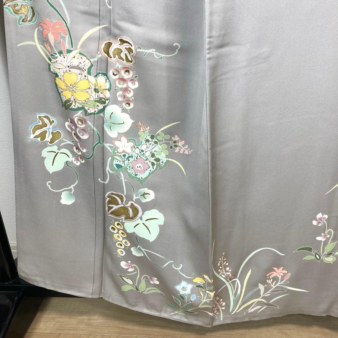 FF-210 付下げ モダン ハイセンス お洒落 共八掛 正絹 広衿 袷