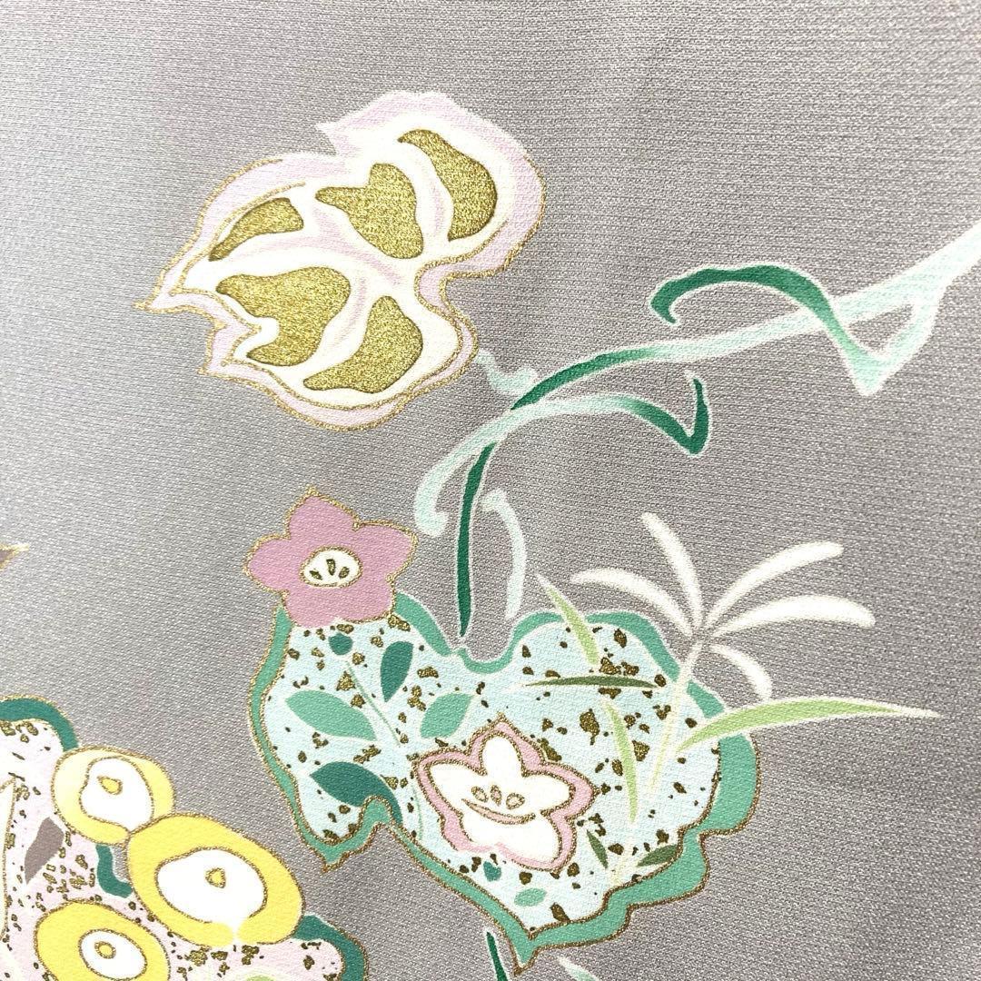 FF-210 付下げ モダン ハイセンス お洒落 共八掛 正絹 広衿 袷