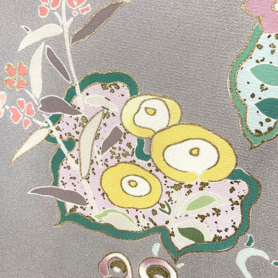 FF-210 付下げ モダン ハイセンス お洒落 共八掛 正絹 広衿 袷